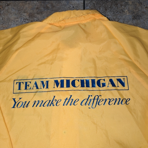 Vintage 80s Michigan Windbreaker Mens Xlg - Picture 3 of 8